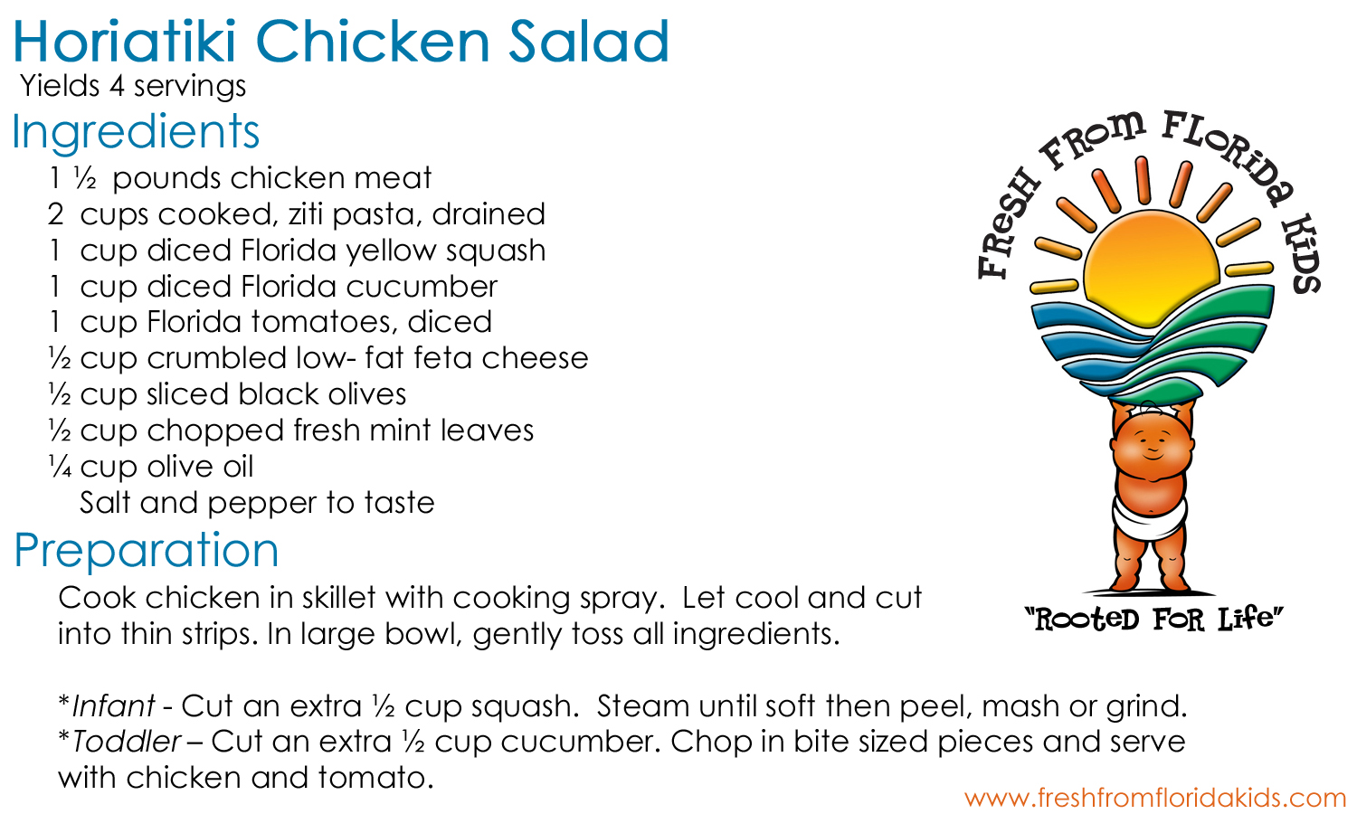 Chicken Salad Recipe Card